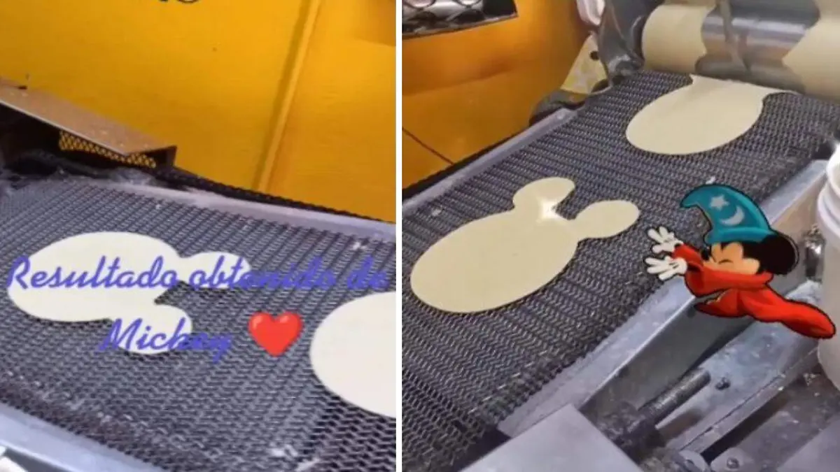 Viralizan tortillas de Mickey Mouse